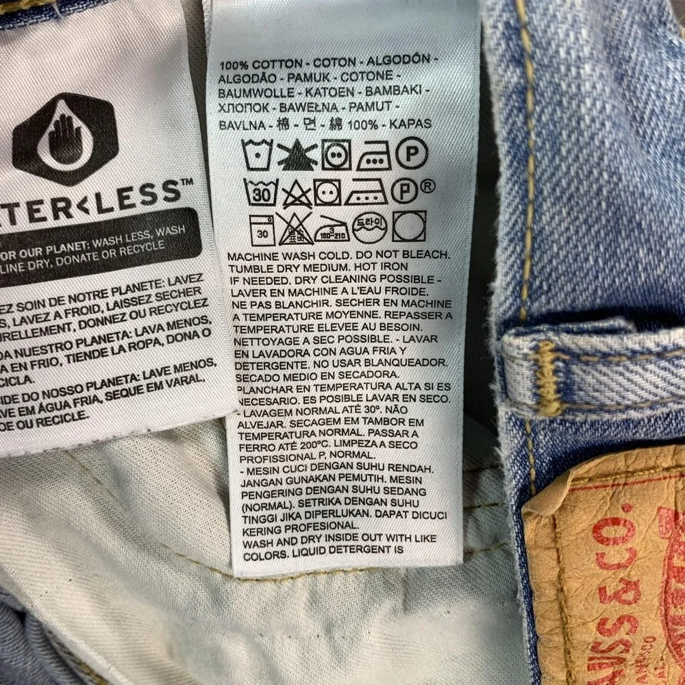 Levis 559 Jeans Mens 40x31 Blue Denim Relaxed Straight Leg Light‎ Wash Faded